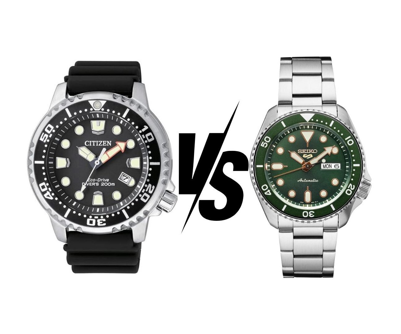 Citizen Eco-Drive Promaster Diver vs. Seiko 5 Sports